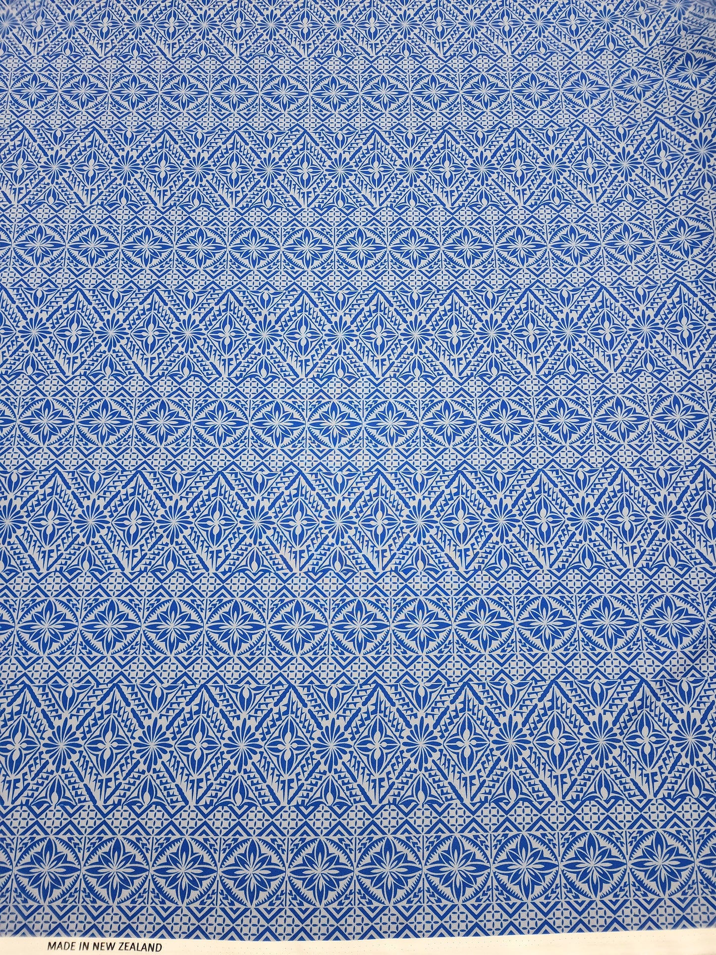 Polynesian Design #137 Blue and Grey