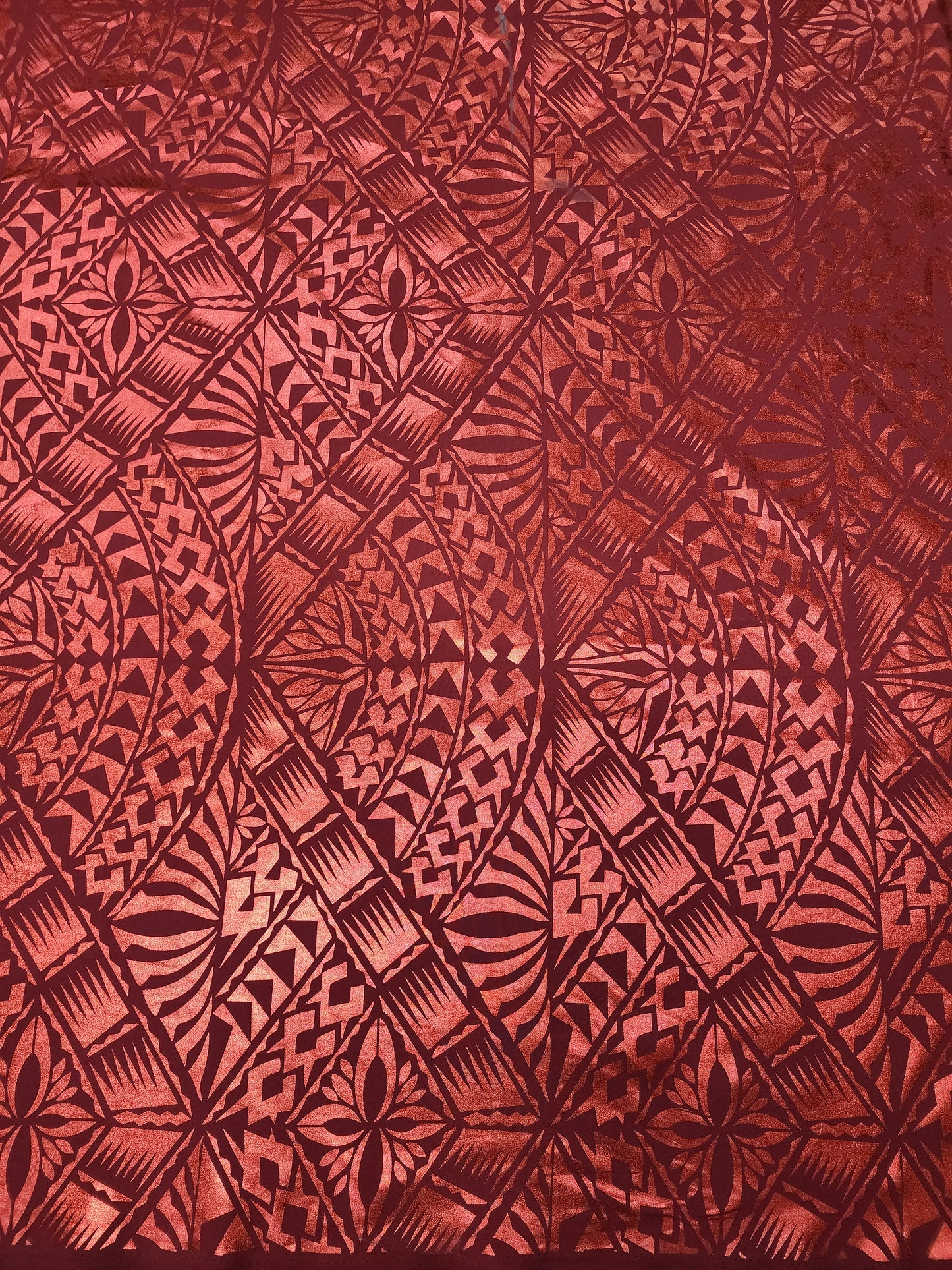 Shiny Polyester Design #54 Maroon on Maroon