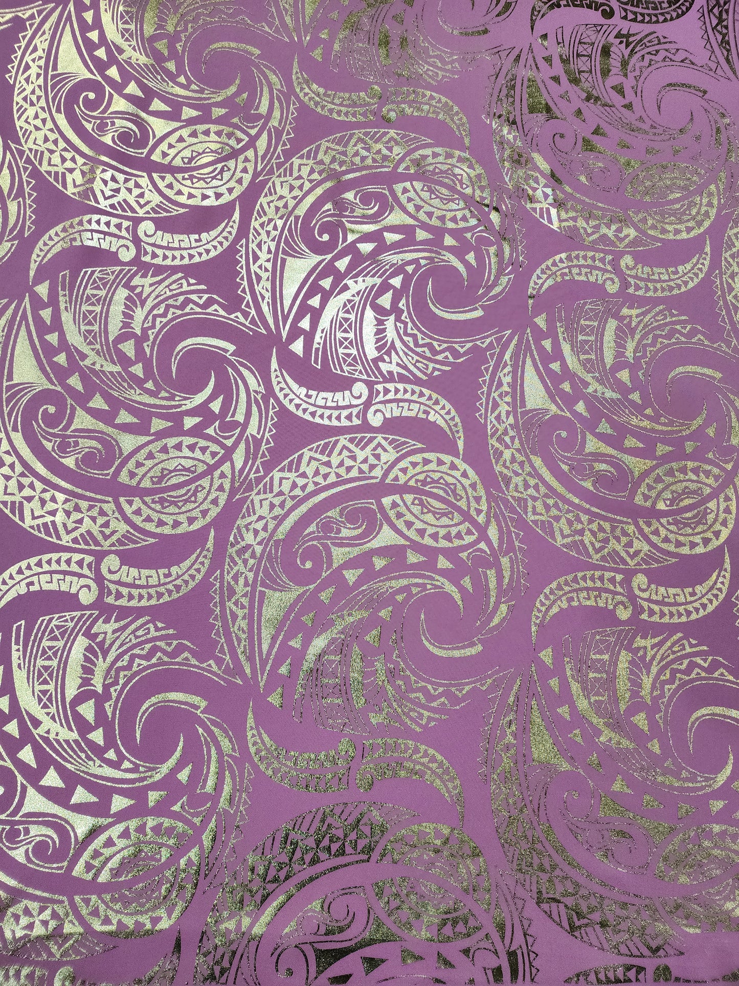 Shiny Polyester Design #71 Gold and Pink