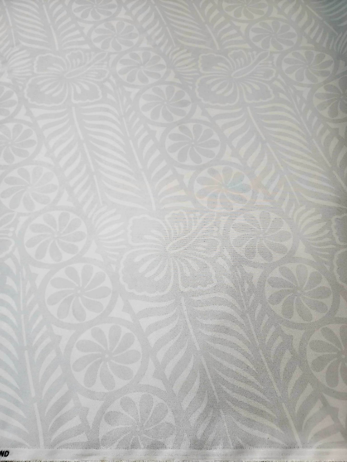 Polyester White On White Design #1