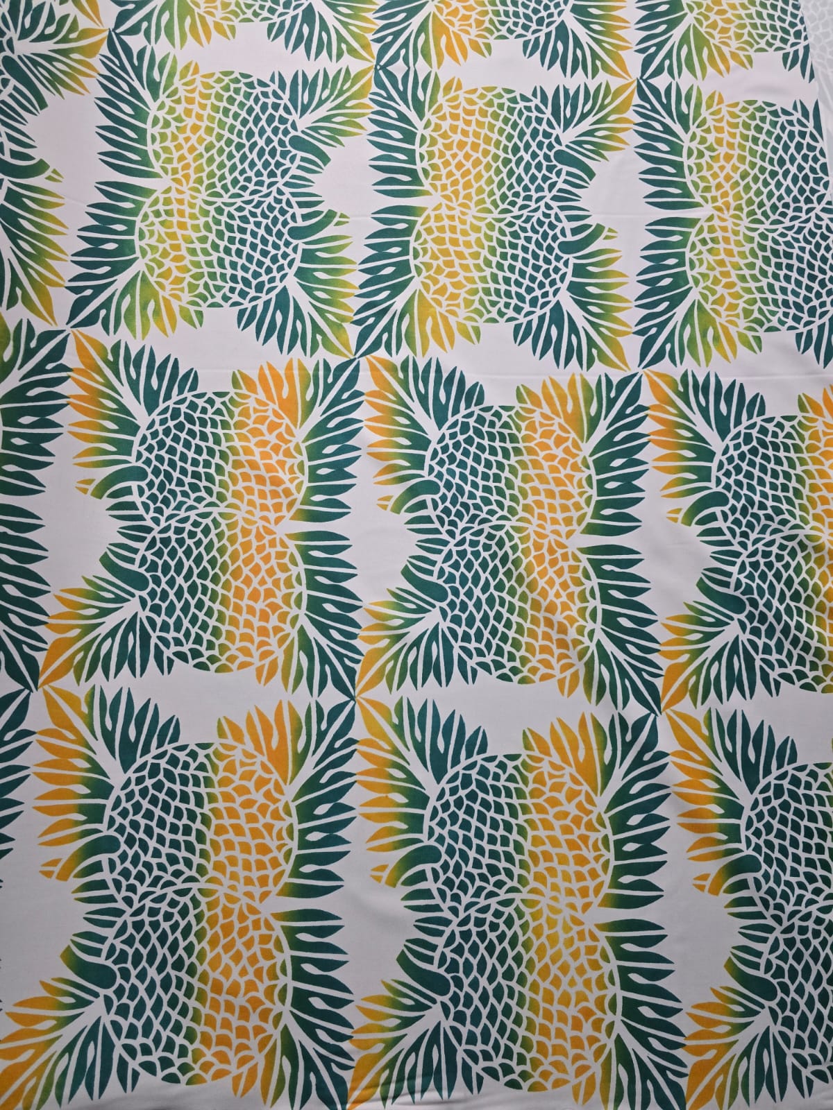 Polynesian Design #210 Yellow, Green and White