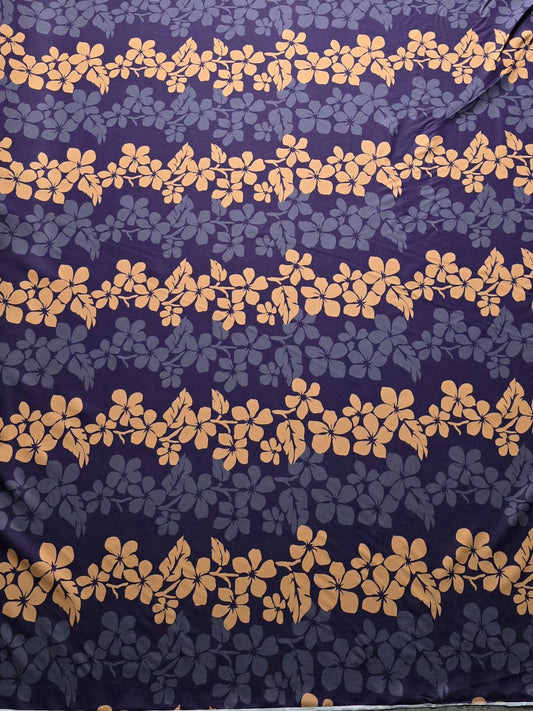 Polynesian Design #244 Purple, Grey and Yellow