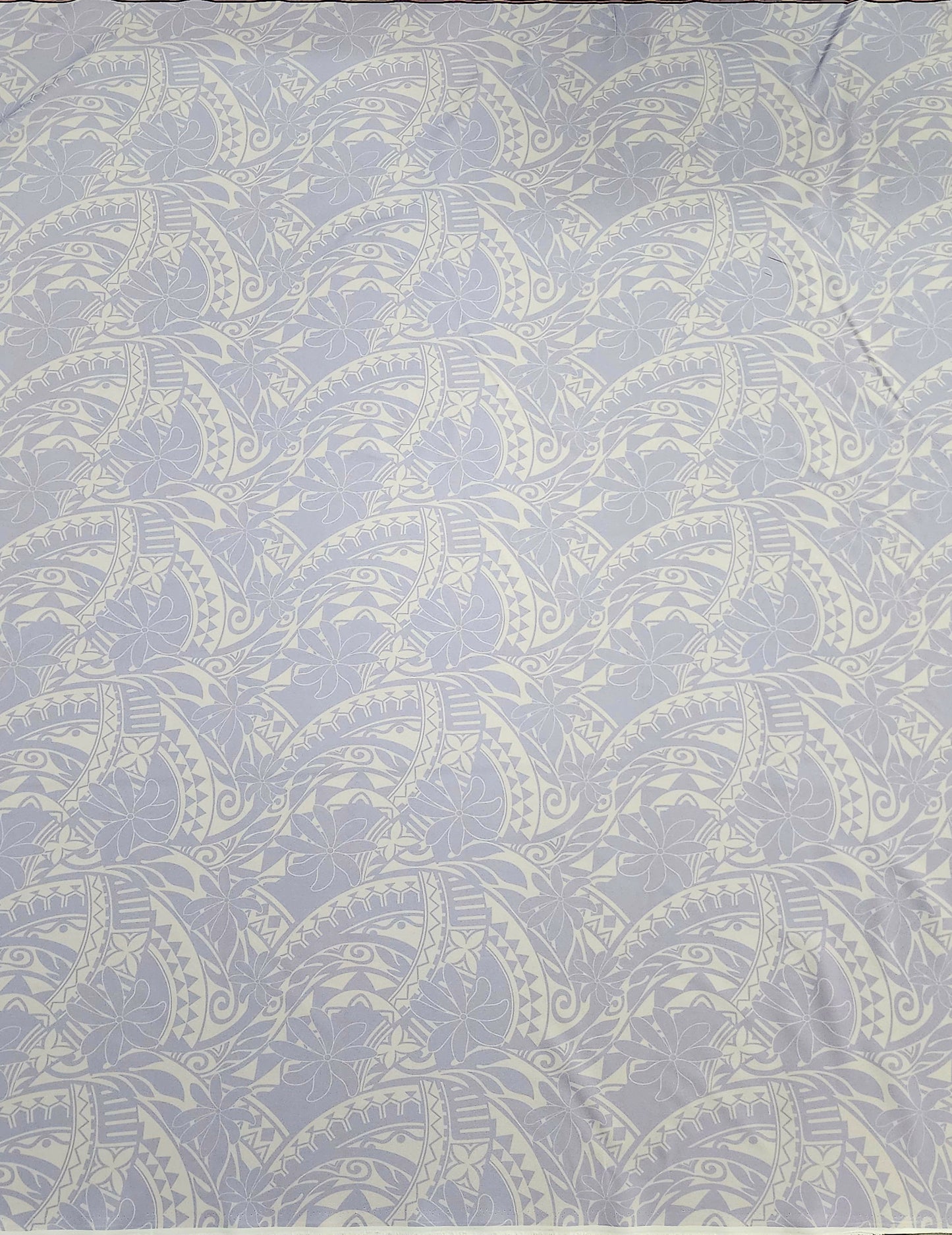 Polynesian Design #174 Lilac and White