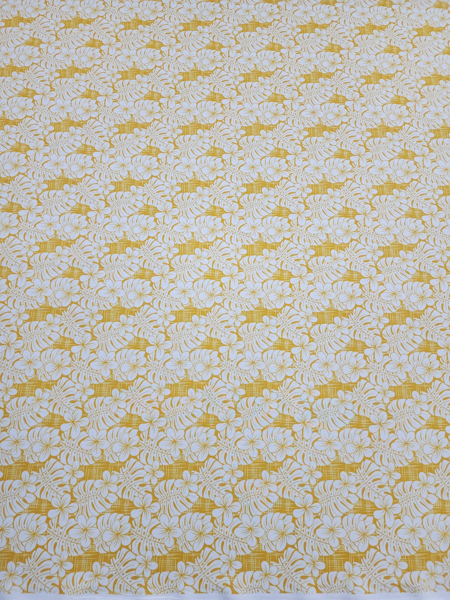 Polynesian Design #190 Yellow and White