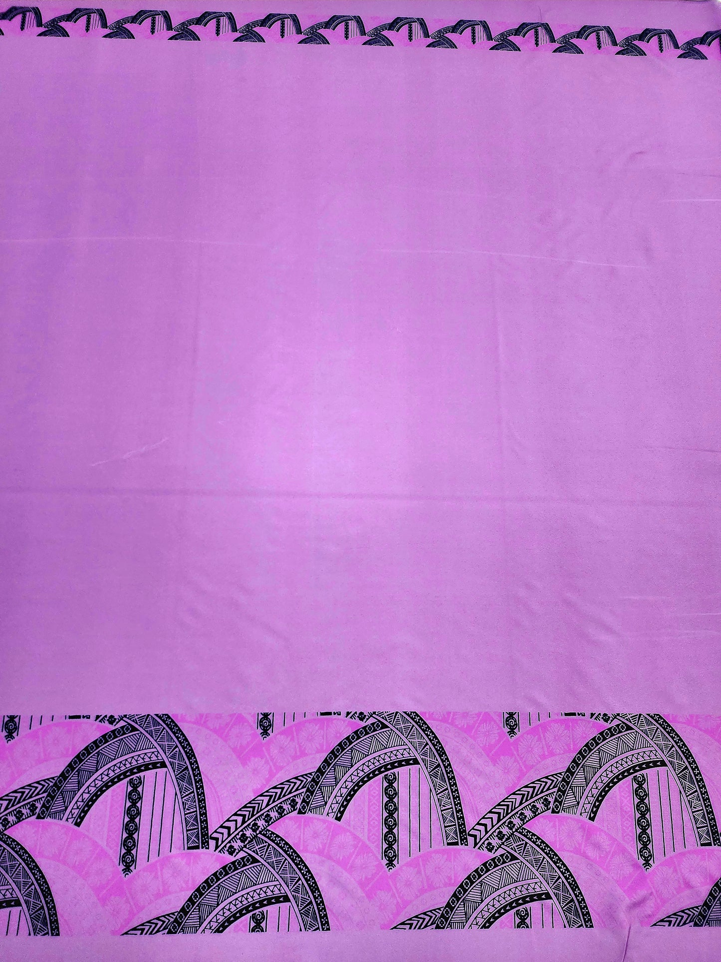 Polynesian Design #192 Purple and Black border