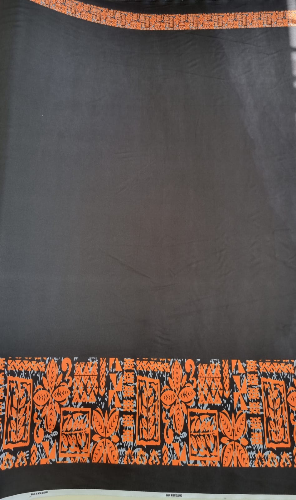 Polynesian Design #70 Orange and Black