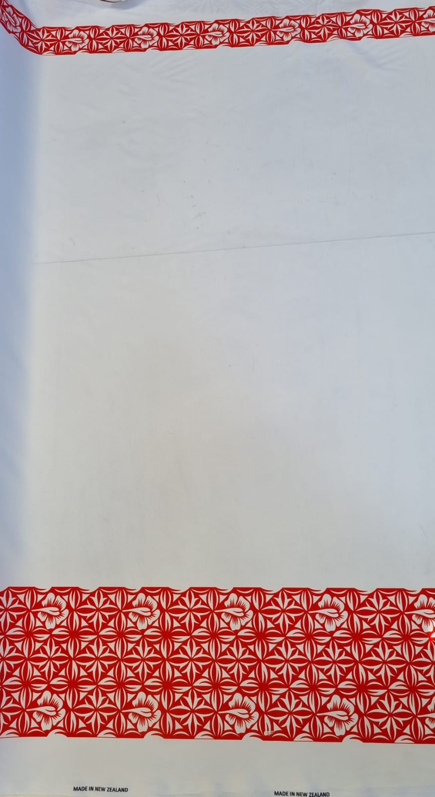 Polynesian Design #43 Red and White