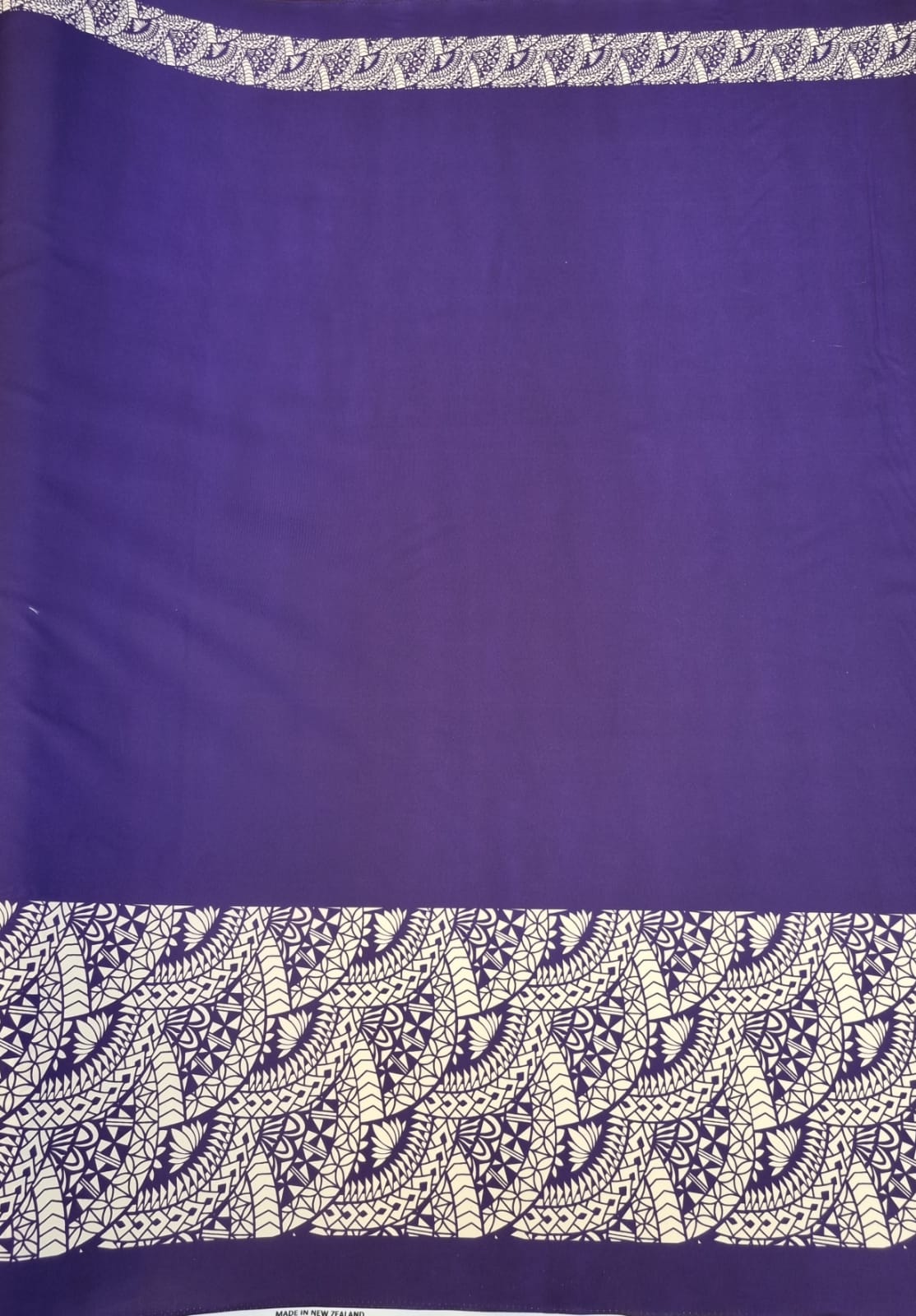Polynesian Design #35 Purple and Cream