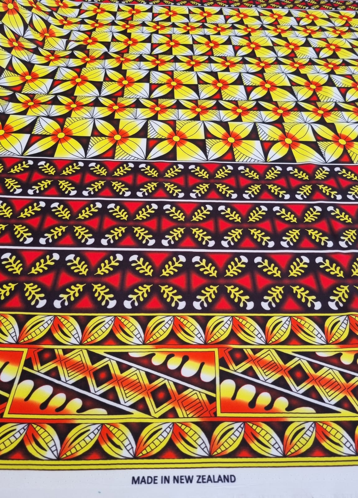 Polynesian Design #12 Purple, White and Black