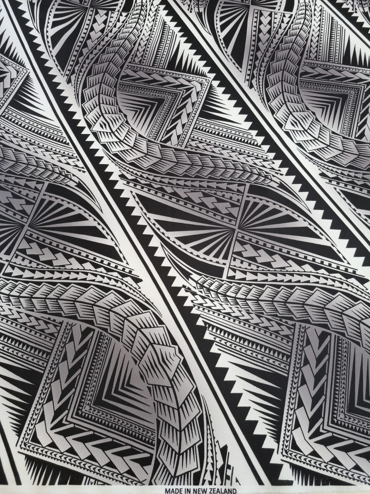 Polynesian Design #10 Black and White