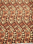 Polynesian Design #151 Cream and Brown