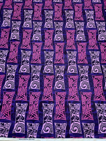 Polynesian Design #148 Purple Shades