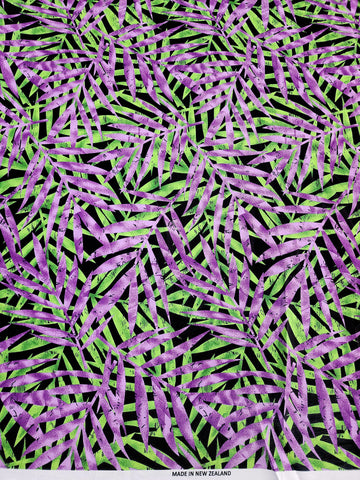 Polynesian Design #139 Purple, Green and Black