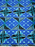 Polynesian Design #135 Blue and Black