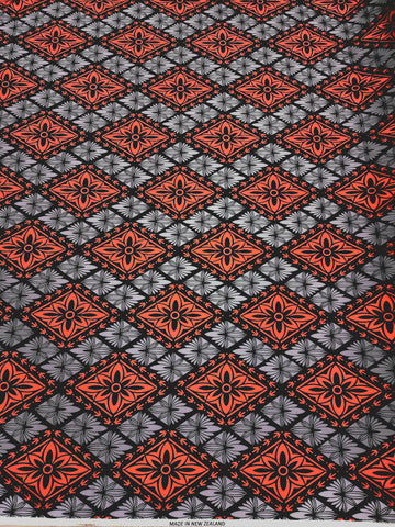 Polynesian Design #130 Red, Black and Grey