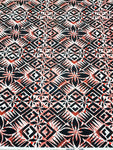 Polynesian Design #127 Black, Red and White