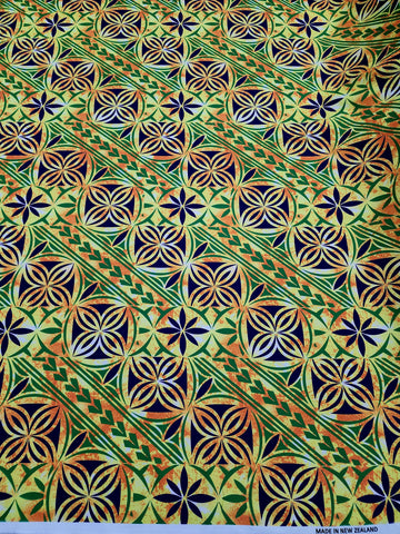 Polynesian Design #121 Multi Coloured