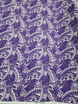 Polynesian Design #119 Purple and White