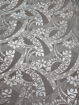 Shiny Polyester Design #33 Silver on Grey