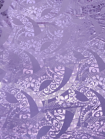 Shiny Polyester Design #56 Lilac on Lilac