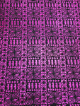 Shiny Polyester Design #75 Pink and Black