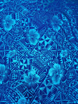 Shiny Polyester Design #80 Blue on Blue