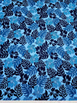 Polynesian Design #188 Mixed Blue Leafs