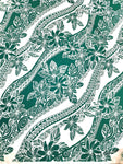 Polynesian Design #194 Green and White