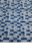 Polynesian Design #161 Blue and White