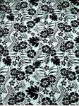 Polynesian Design #183 Celeste and Black