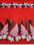 Polynesian Design #199 Mixed Red