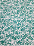 Polynesian Design #166 Green and White