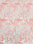 Polynesian Design #154 Peach and White