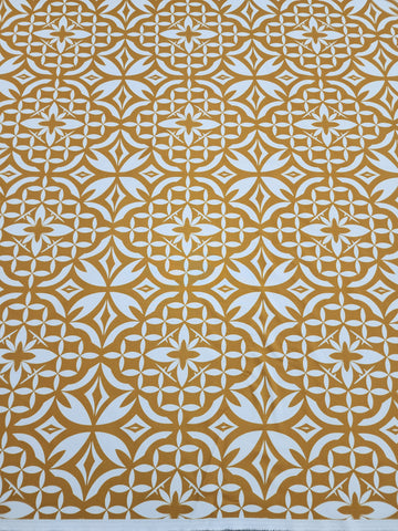 Polynesian Design #165 Gold and White