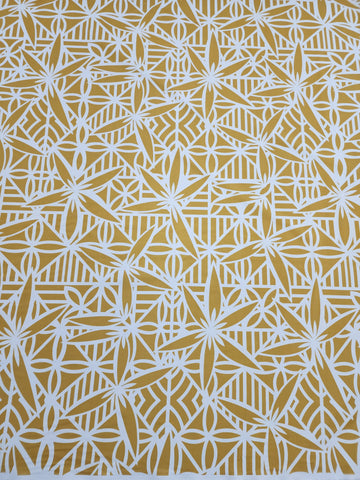 Polynesian Design #198 Gold and White