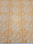 Polynesian Design #176 Mustard and White