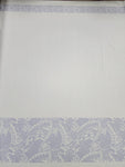 Polynesian Design #175 Lilac and White border