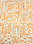 Polynesian Design #189 Mustard and White