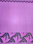 Polynesian Design #192 Purple and Black border