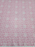 Polynesian Design #163 Pink and White