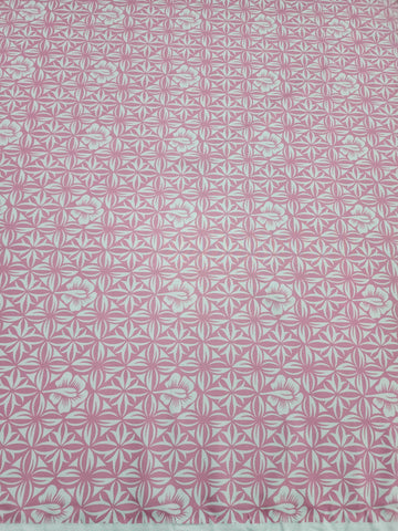 Polynesian Design #163 Pink and White