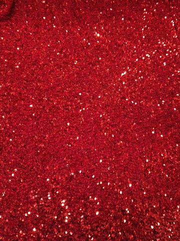 Red Heavy Sequin Spangle on Velvet