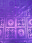 Stretch Polynesian Design #3 Purple on Purple