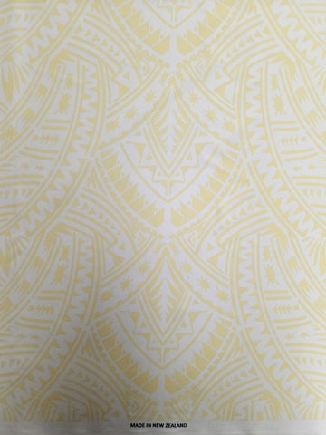 Polynesian Design #95 Yellow and White (Full Design)