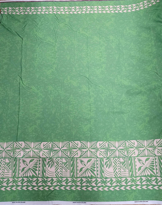 Polynesian Design #91 Green and Cream