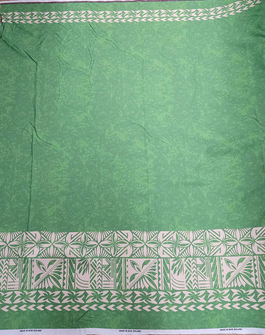 Polynesian Design #91 Green and Cream