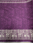 Polynesian Design #93 Purple and Cream