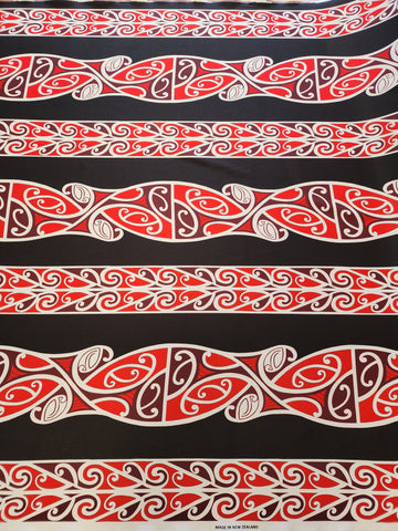 Polynesian Design #108 Red and Black design