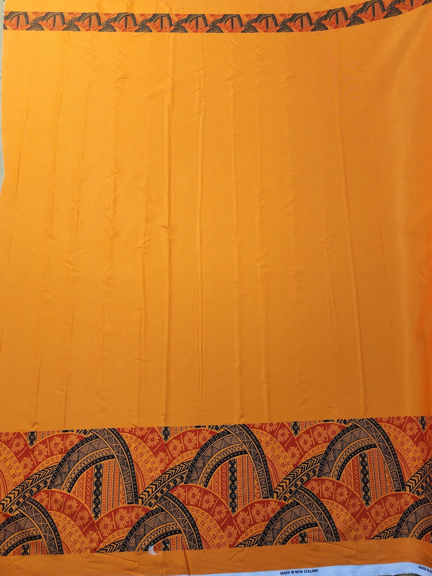Polynesian Design #81 Orange and Black