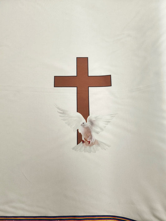 Church Design #1 Gold with dove